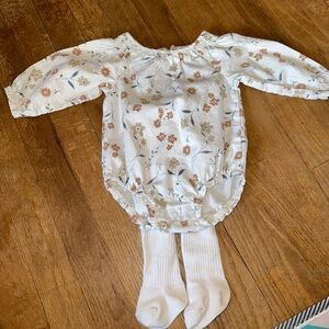 Baby Girl Bubble with tights